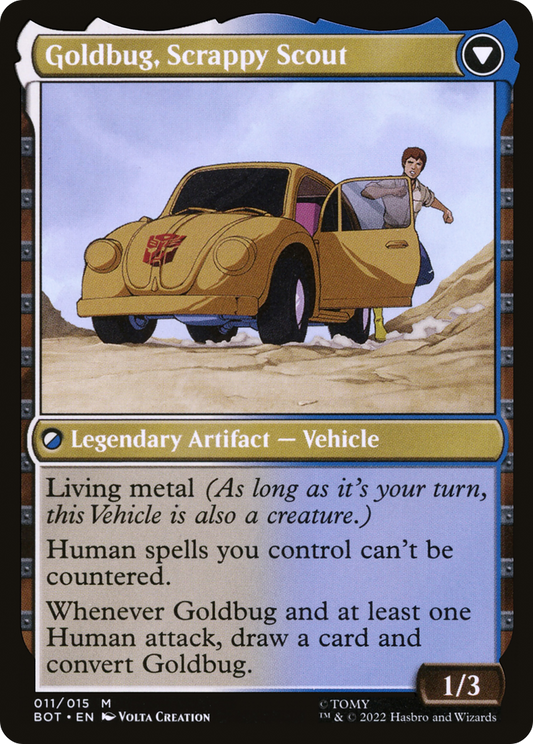 Goldbug, Humanity's Ally // Goldbug, Scrappy Scout (BOT-011)