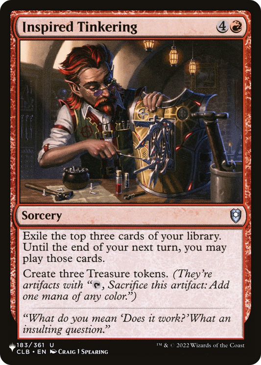 Inspired Tinkering (LIST-CLB-183)