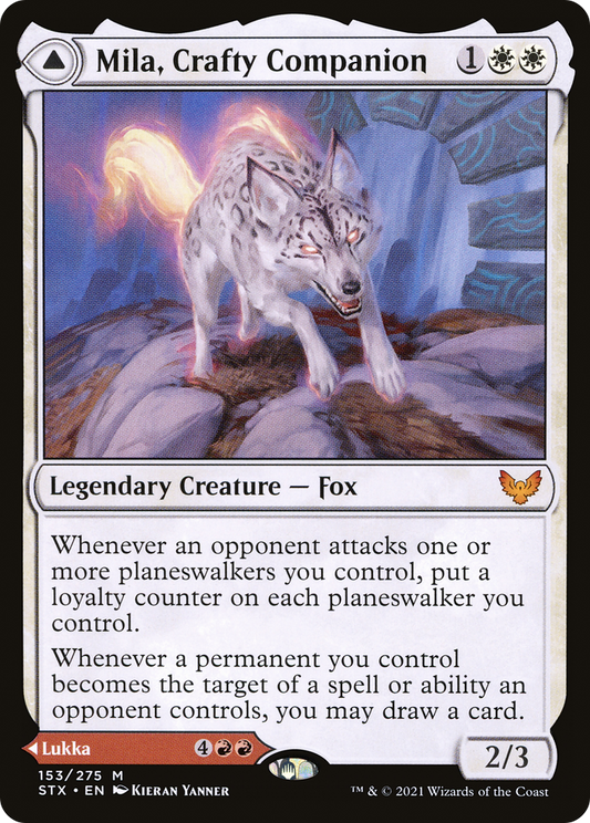 Mila, Crafty Companion // Lukka, Wayward Bonder (STX-153) (Foil)