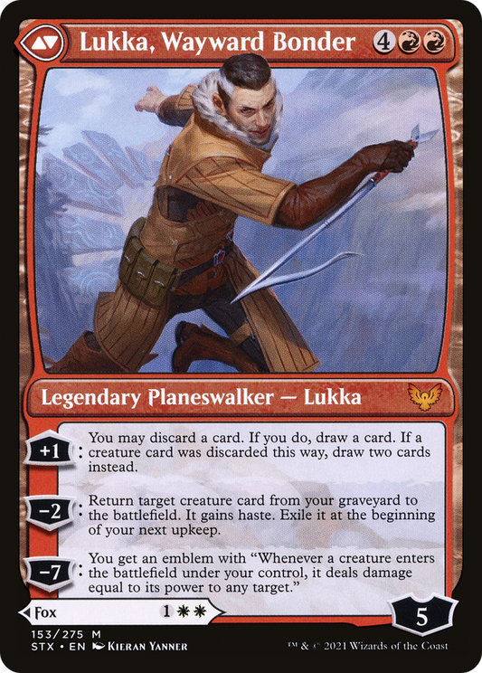 Mila, Crafty Companion // Lukka, Wayward Bonder (STX-153) (Foil)