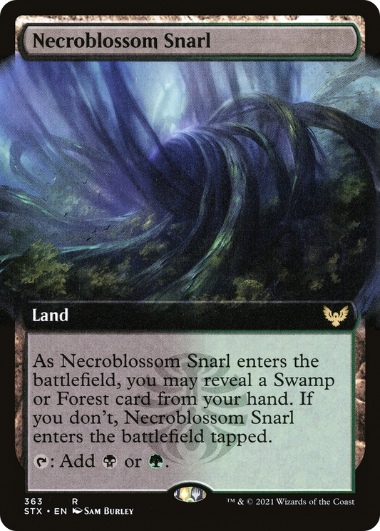 Necroblossom Snarl (STX-363) (Extended Art) (Foil)
