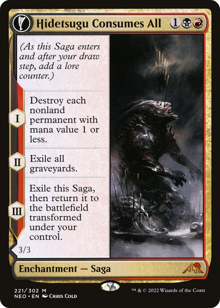 Hidetsugu Consumes All // Vessel of the All-Consuming (NEO-221) (Foil)