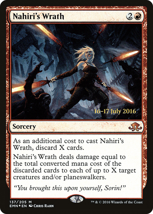 Nahiri's Wrath (PRE-137S) (Foil)