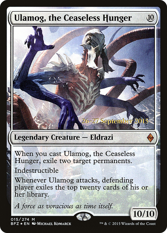 Ulamog, the Ceaseless Hunger (PRE-15S) (Foil)