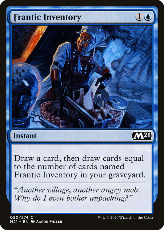 Frantic Inventory (M21-050) (Foil)