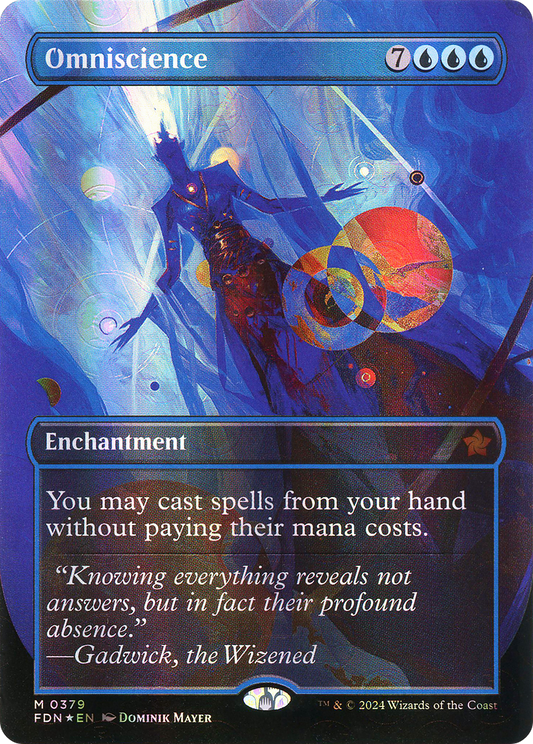 Omniscience (FDN-379) (Borderless) (Mana Foil)
