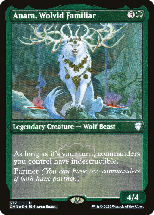 Anara, Wolvid Familiar (CMR-577) (Etched Foil)