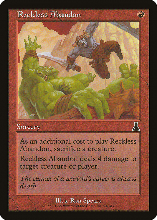 Reckless Abandon (UDS-094) (Foil)