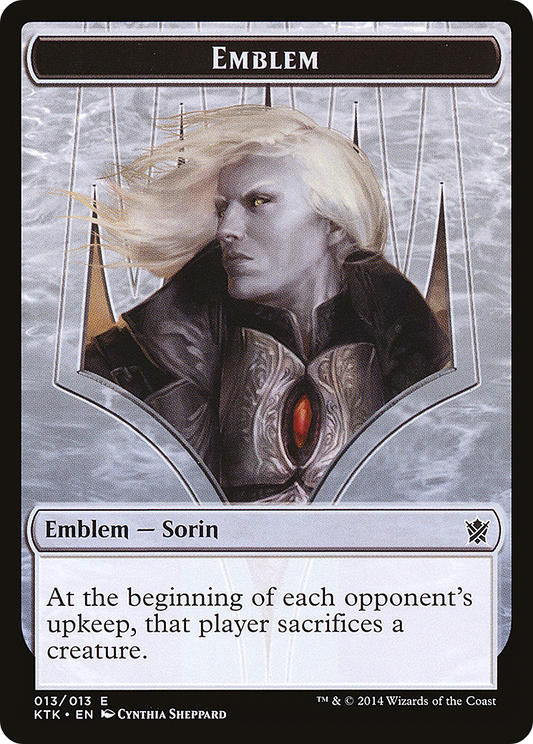 Sorin, Solemn Visitor Emblem (KTK-013)
