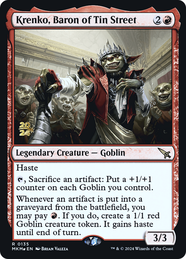 Krenko, Baron of Tin Street (PRE-135S) (Foil)