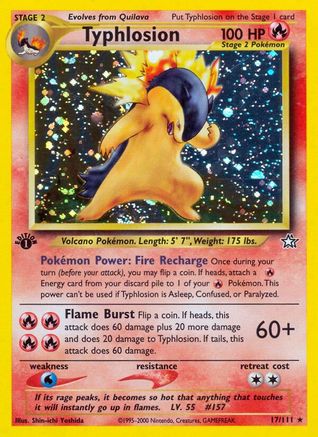 Typhlosion (17) (N1-017) (1st Edition Holofoil)