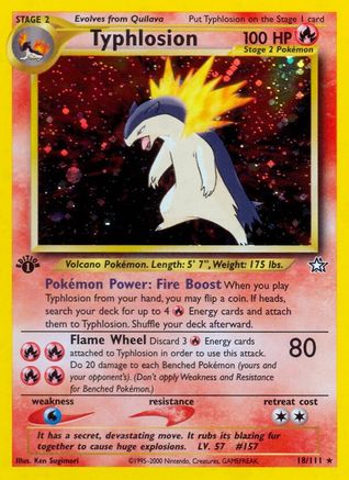 Typhlosion (18) (N1-) (Unlimited Holofoil)