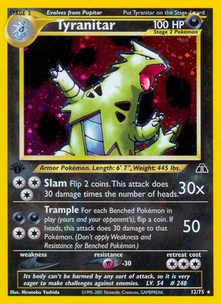 Tyranitar (12) (N2-012) (Unlimited Holofoil)