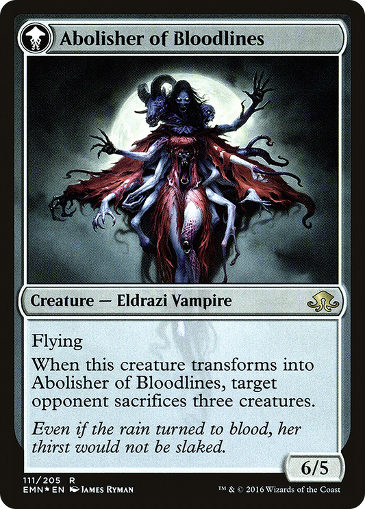 Voldaren Pariah // Abolisher of Bloodlines (PRE-111S) (Foil)