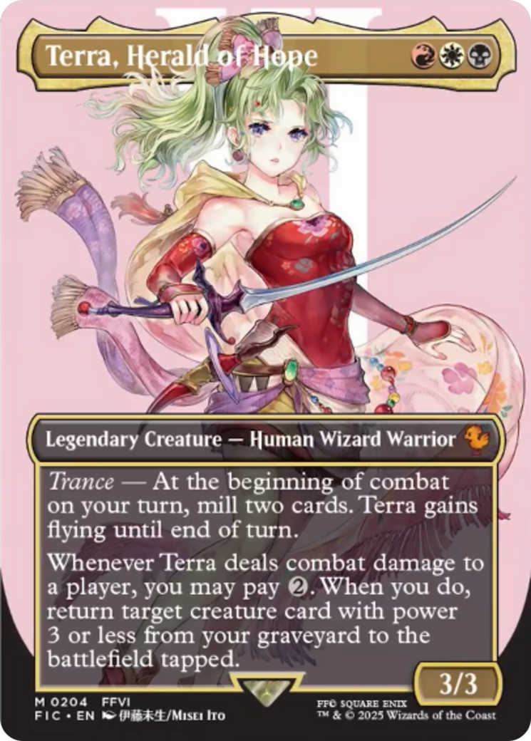 Terra, Herald of Hope (FIC-204) (Borderless) (Foil)