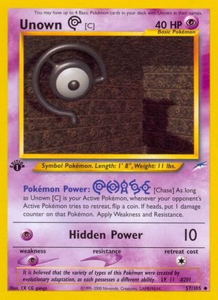 Unown [C] (N4-057) (Unlimited)