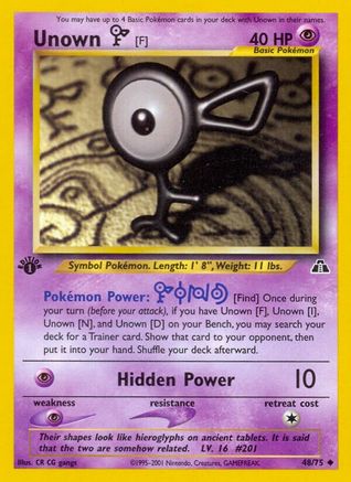 Unown [F] (N2-048) (1st Edition)