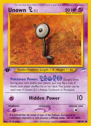 Unown [L] (N4-086) (Unlimited)