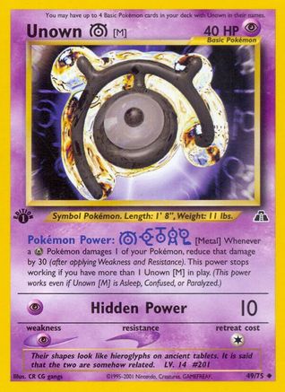 Unown [M] (N2-049) (1st Edition)