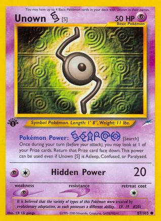Unown [S] (N4-087) (Unlimited)