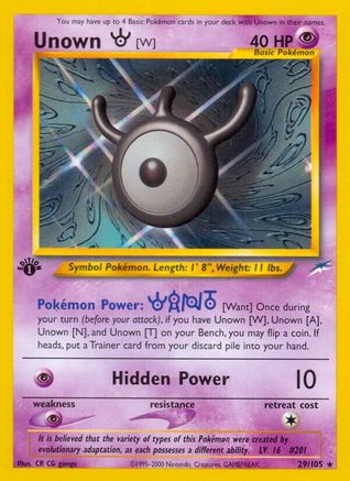 Unown [W] (N4-029) (Unlimited)