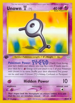 Unown [Y] (N3-040) (1st Edition)