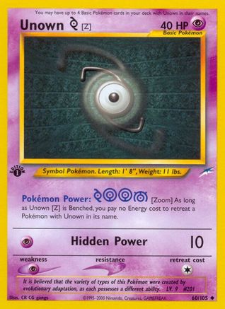 Unown [Z] (N4-060) (1st Edition)