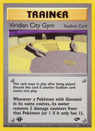 Viridian City Gym (G2-123) (1st Edition)