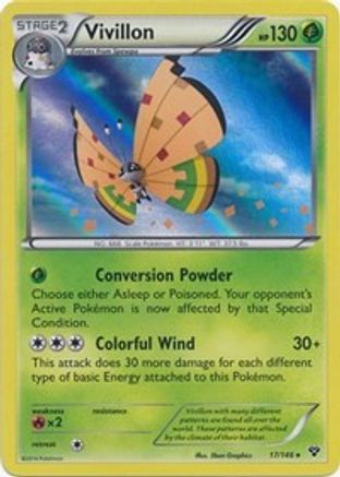 Vivillon (High Plains [Orange]) (XY-) (Reverse Holofoil)