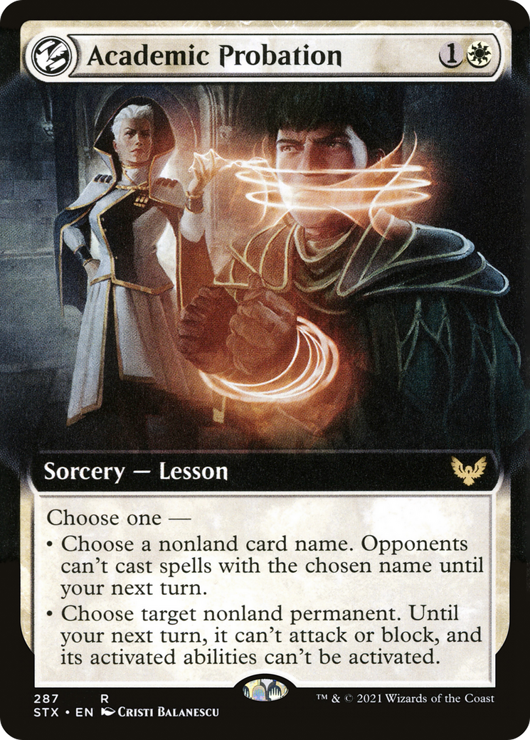 Academic Probation (STX-287) (Extended Art) (Foil)