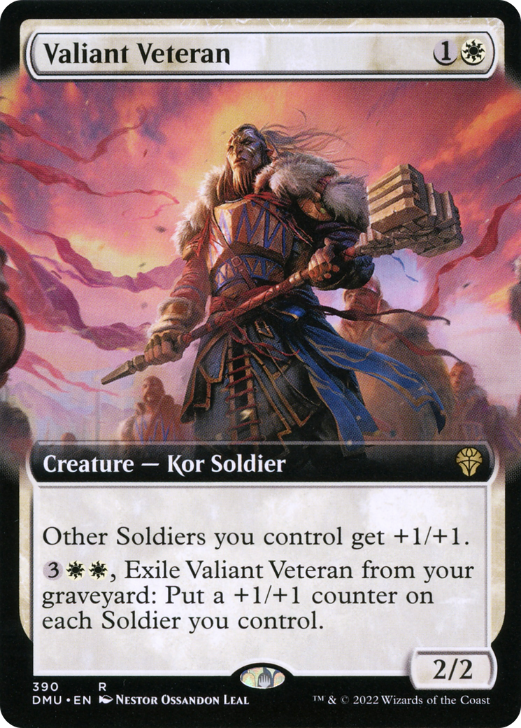 Valiant Veteran (DMU-390) (Extended Art) (Foil)