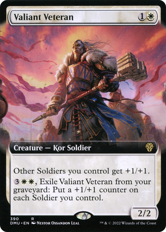 Valiant Veteran (DMU-390) (Extended Art) (Foil)