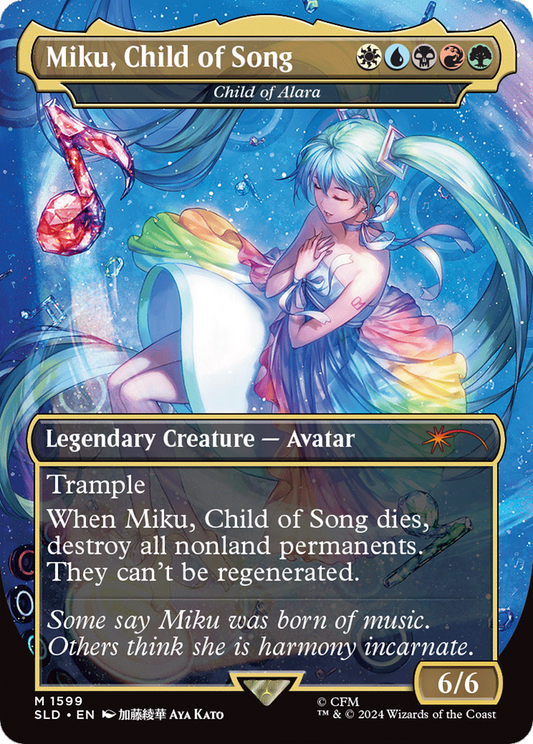Miku, Child of Song / Child of Alara (SLD-1599) (Borderless)