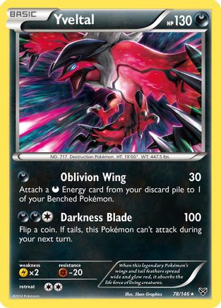Yveltal (XY-078) (Reverse Holofoil)