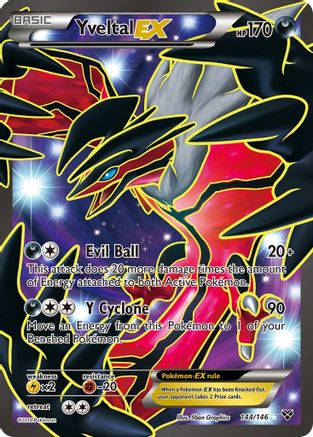 Yveltal EX (144 Full Art) (XY-) (Holofoil)