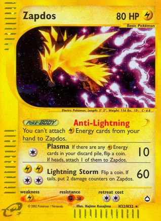 Zapdos (H32) (AQ-H32) (Holofoil)