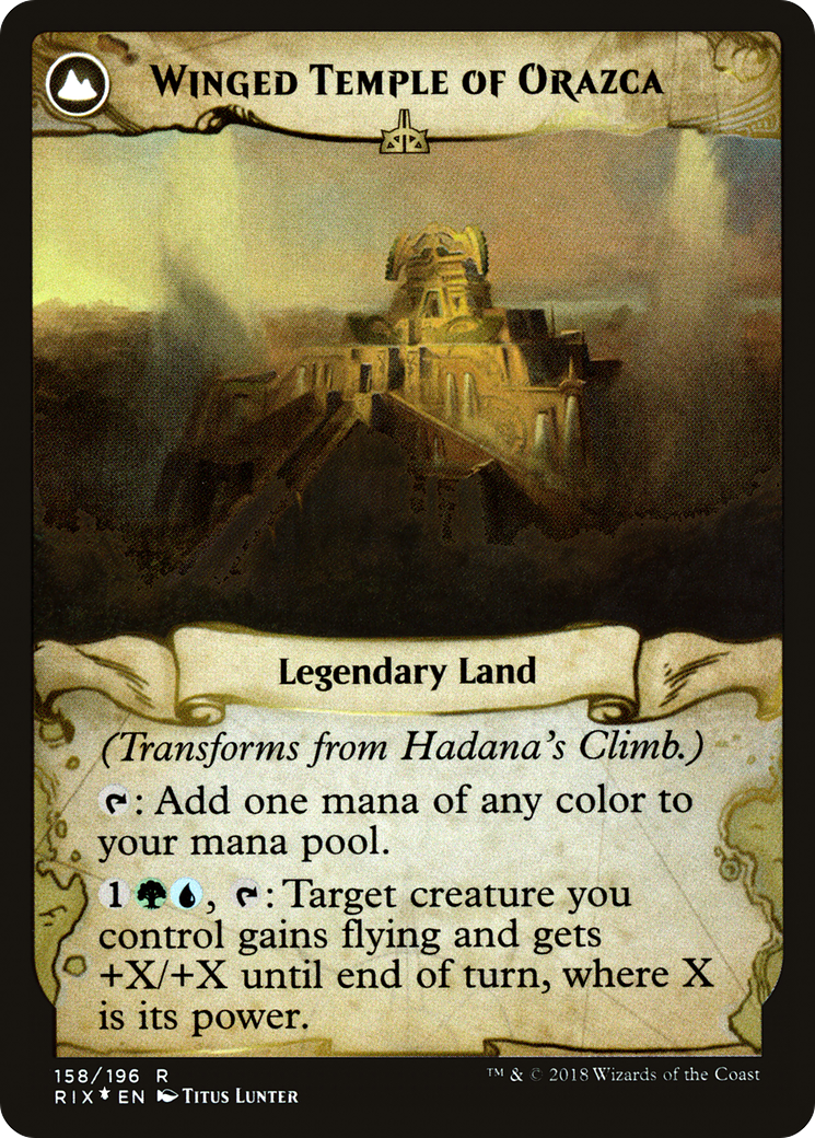 Hadana's Climb // Winged Temple of Orazca (PRE-158S) (Foil)