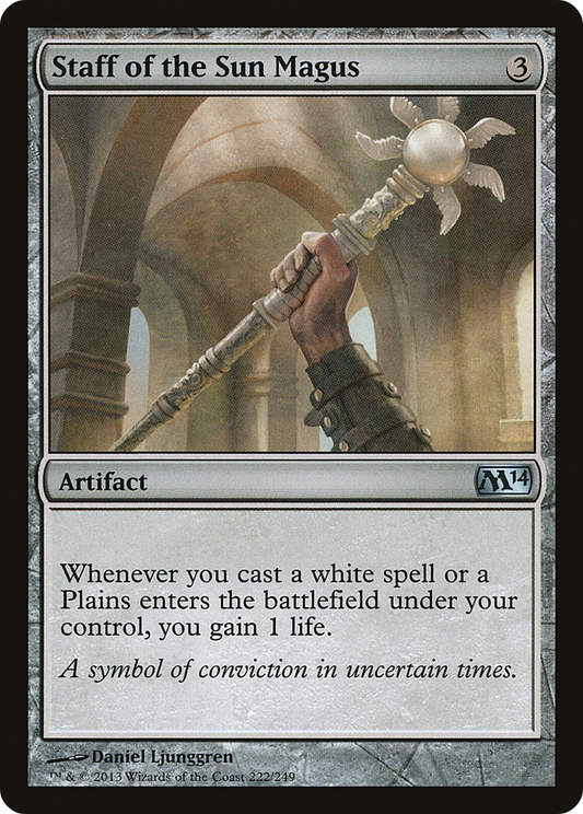 Staff of the Sun Magus (M14-222) (Foil)