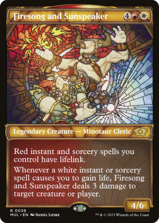 Firesong and Sunspeaker (MUL-039) (Showcase) (Foil)