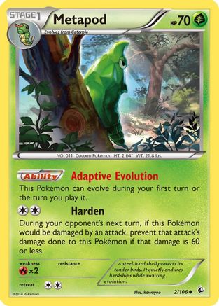 Metapod (FLF-002) (Reverse Holofoil)
