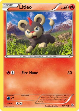 Litleo (19) (FLF-019) (Reverse Holofoil)