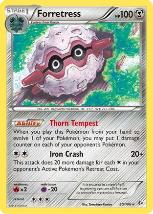 Forretress (FLF-060) (Reverse Holofoil)