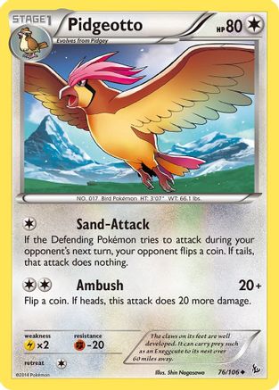 Pidgeotto (FLF-076) (Reverse Holofoil)