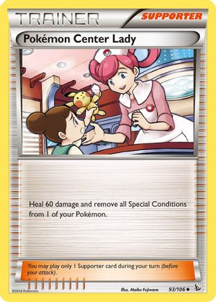 Pokemon Center Lady (FLF-093) (Reverse Holofoil)
