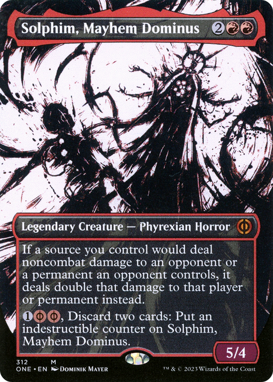 Solphim, Mayhem Dominus (ONE-312) (Showcase) (Borderless) (Foil)