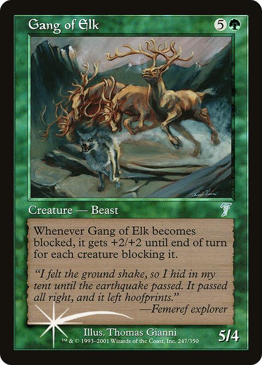 Gang of Elk (7ED-247★) (Foil)