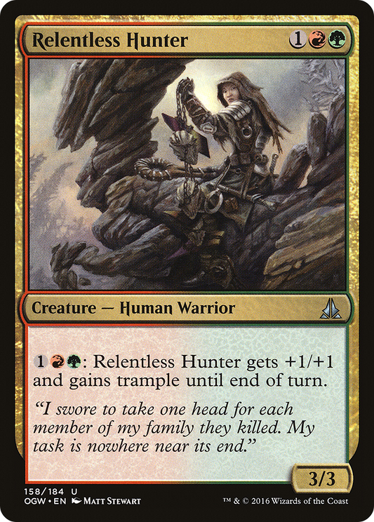 Relentless Hunter (OGW-158) (Foil)