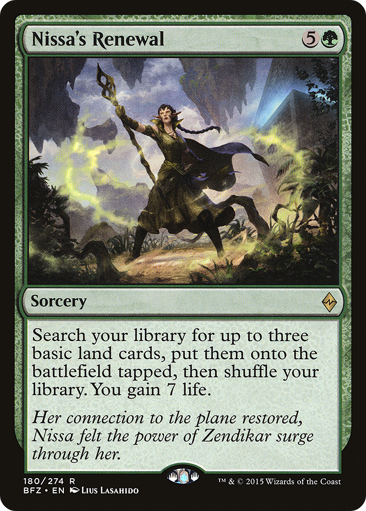 Nissa's Renewal (BFZ-180) (Foil)