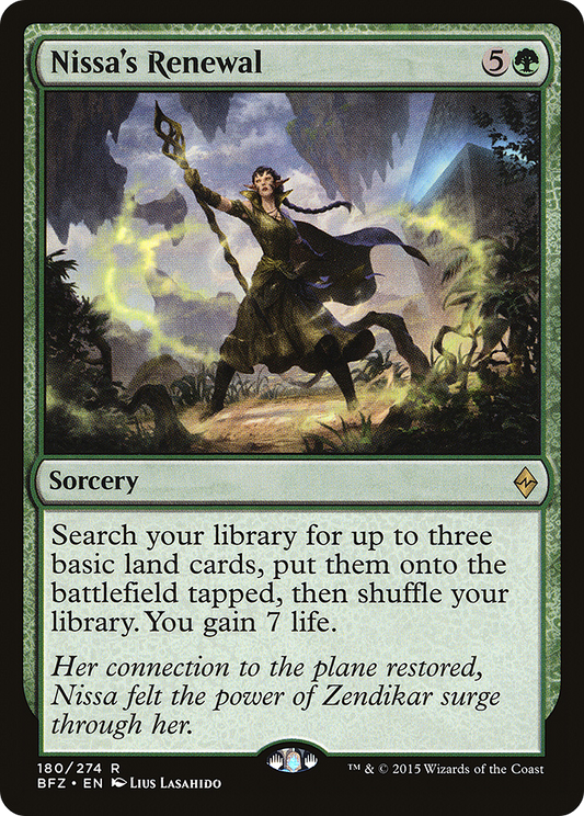 Nissa's Renewal (BFZ-180) (Foil)