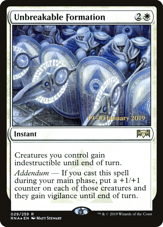 Unbreakable Formation (PRE-29S) (Foil)